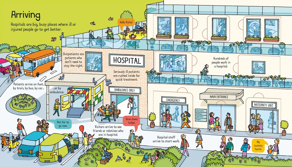 Look Inside a Hospital | Usborne books for kids | The Kids' Nook Oman