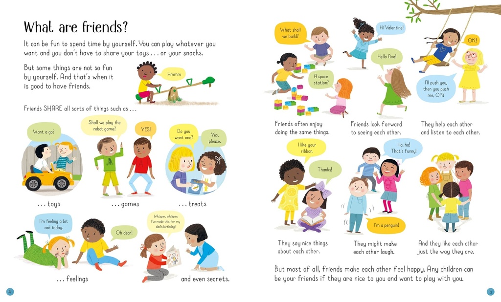 All About Friends | Usborne English books for children | The Kids' Nook Oman