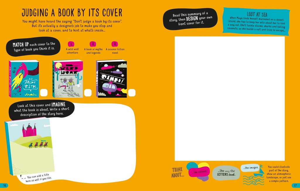 Design Activity Book | Usborne English books for kids | The Kids' Nook Oman