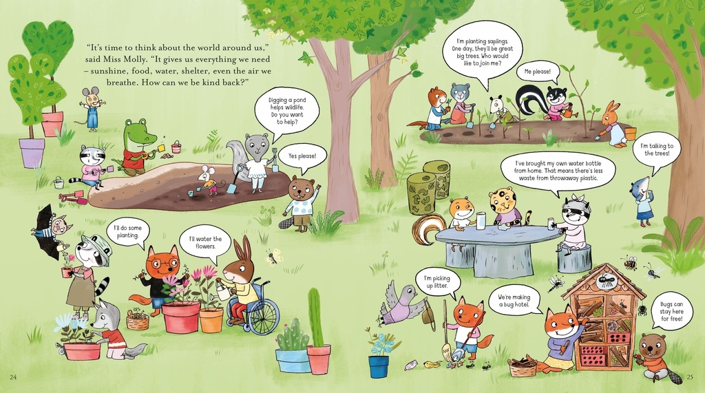 Miss Molly's School of Kindness | Usborne English books for kids | The Kids' Nook Oman