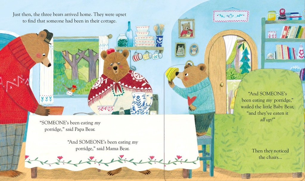 Peep Inside a Fairy Tale: Goldilocks and the Three Bears | Usborne books for kids | The Kids' Nook Oman