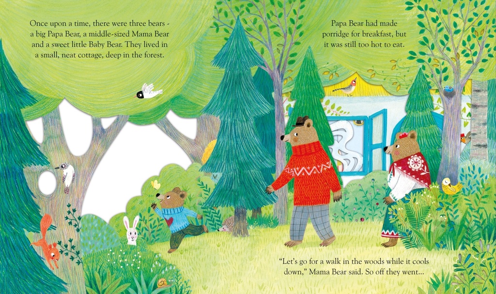 Peep Inside a Fairy Tale: Goldilocks and the Three Bears | Usborne books in English for kids | The Kids' Nook Oman