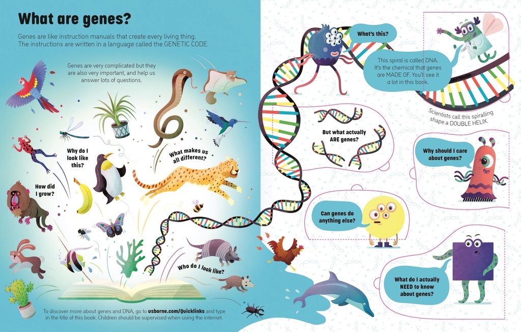 See ISee Inside Genes and DNA | Usborne books for kids in English | The Kids' Nook Oman