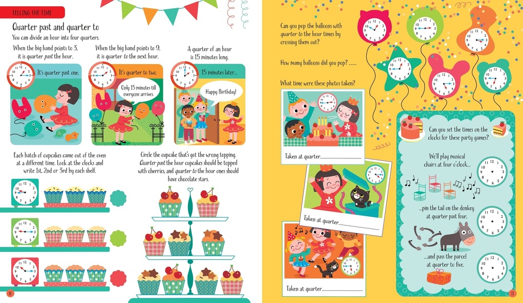 Telling the Time Activity Book | time activity