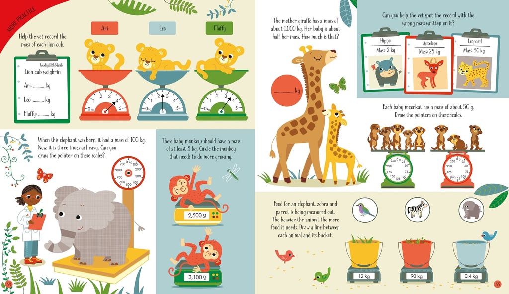 Measuring Things Activity Book | kid's nook | Oman kid's