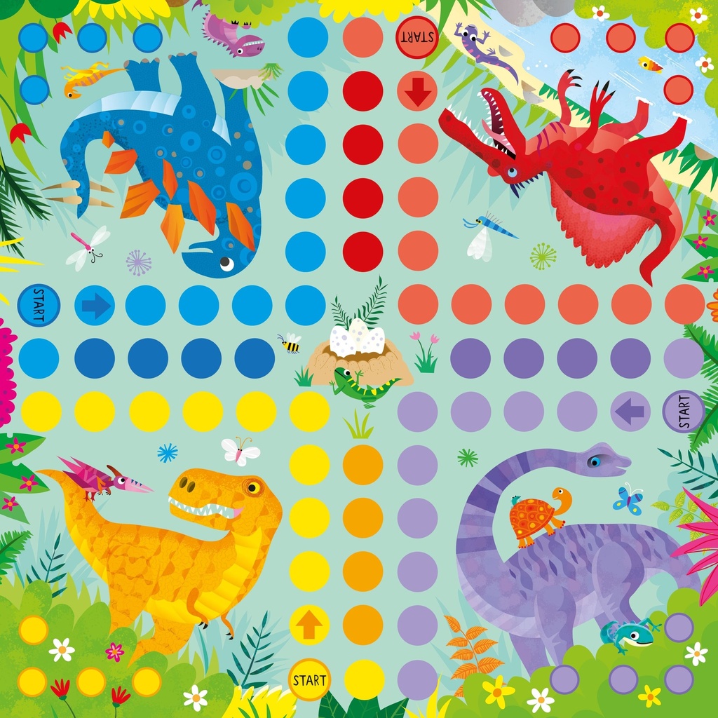 Ludo Board Game Dinosaurs