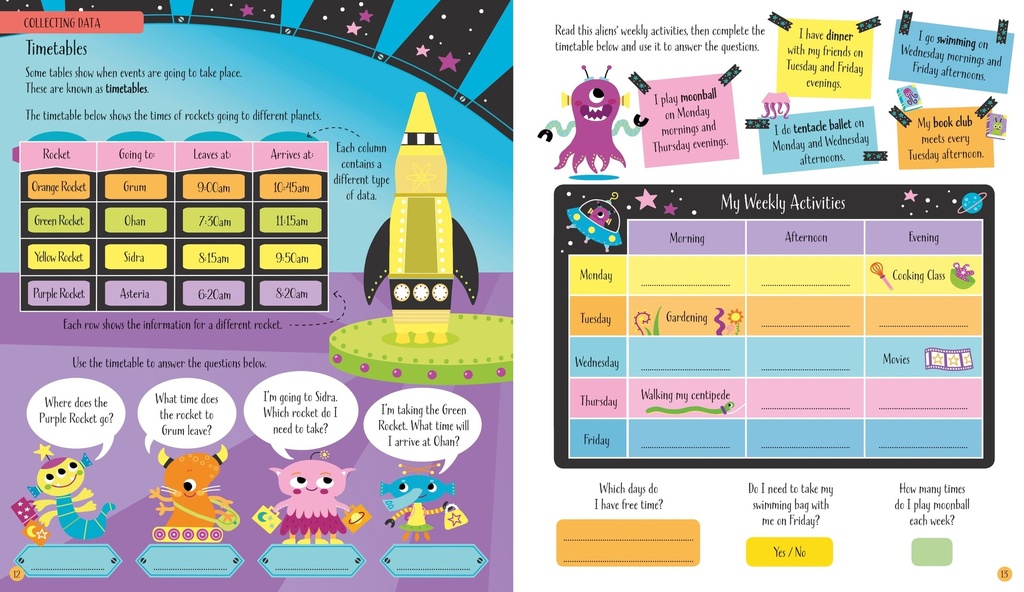 Graphs and Charts Activity Book | books for children | The Kids' Nook Oman