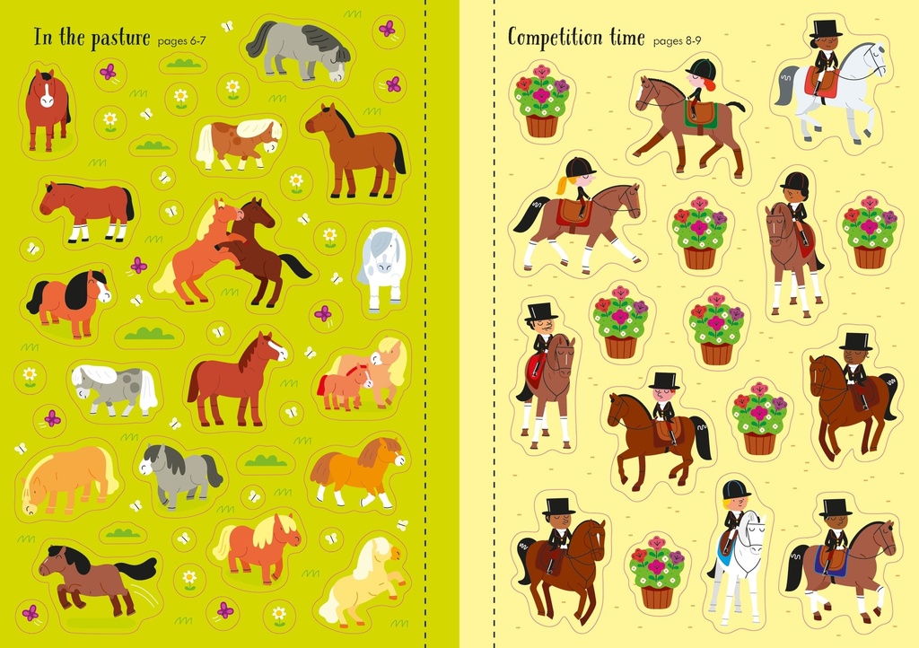 Little First Stickers Horses and Ponies | English books for children | The Kids' Nook Oman