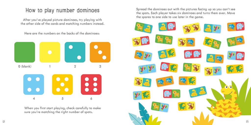 Jungle Dominoes Game