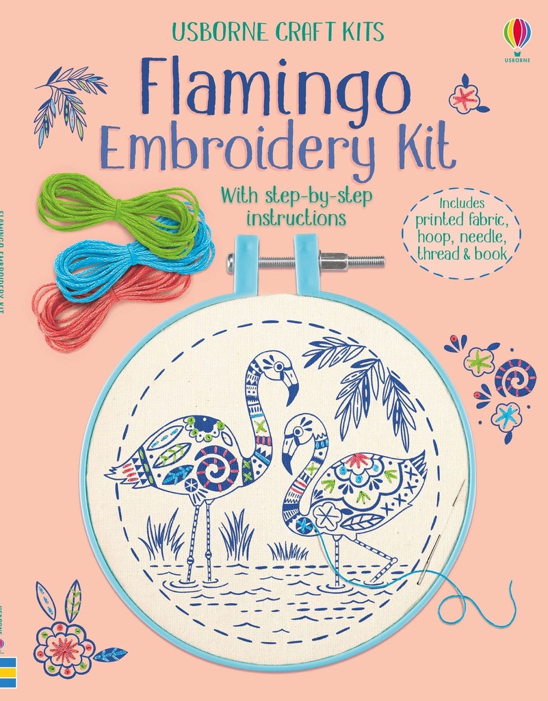 Embroidery Kit: Flamingo